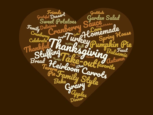 Thanksgiving Menu