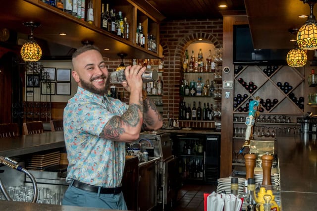 Behind the bar with James
