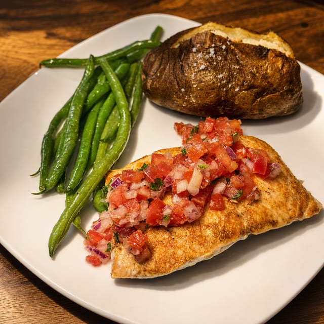Salmon Bruschetta.